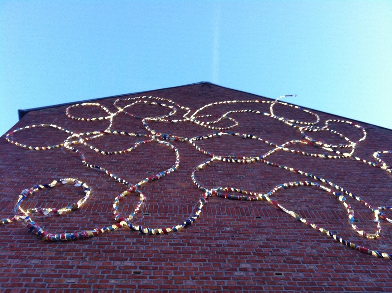 Met dit groeilint, dat gecreëerd werd door de hele school, wordt een kunstwerk gemaakt dat het groeiproces op de school uitstraalt. Het resultaat van deze unieke samenwerking is dan ook te bewonderen zijn op de eigen schoolgevel.